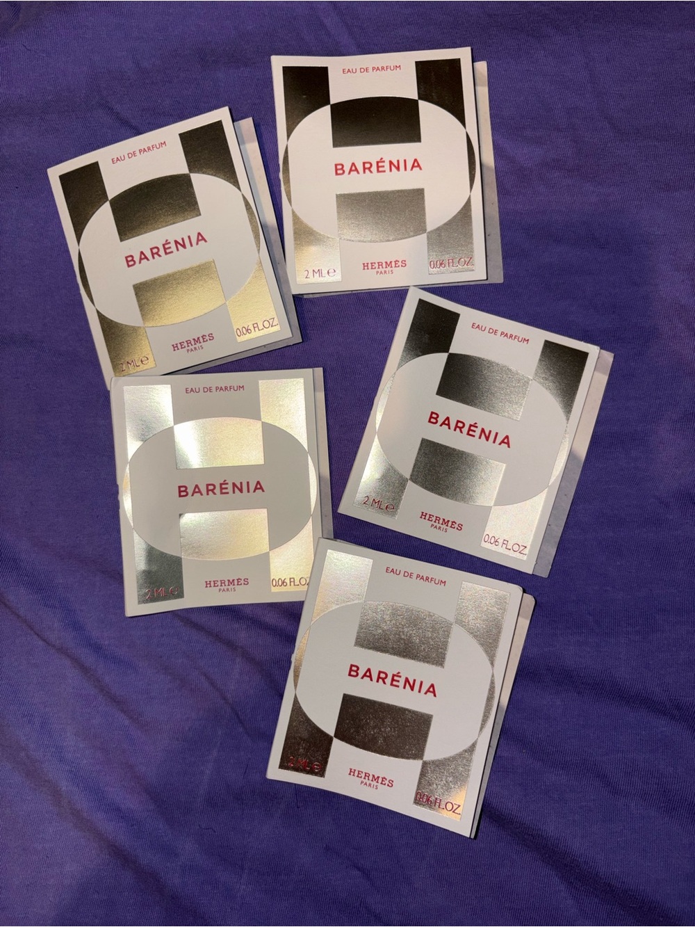 Hermès Barénia Sample Perfumes 5 pack
